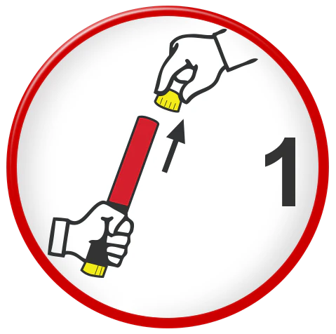 Enlever le capuchon supérieur